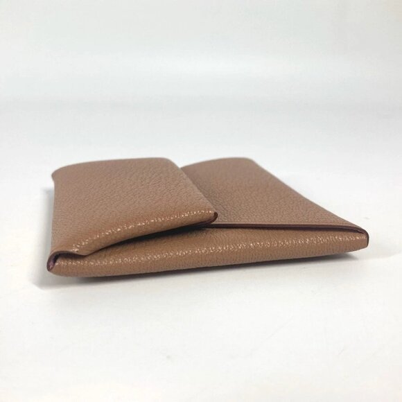 HERMES Bicolor Bastia Verso Wallet Coin Compartment Square coin purse Unused - Picture 5 of 16